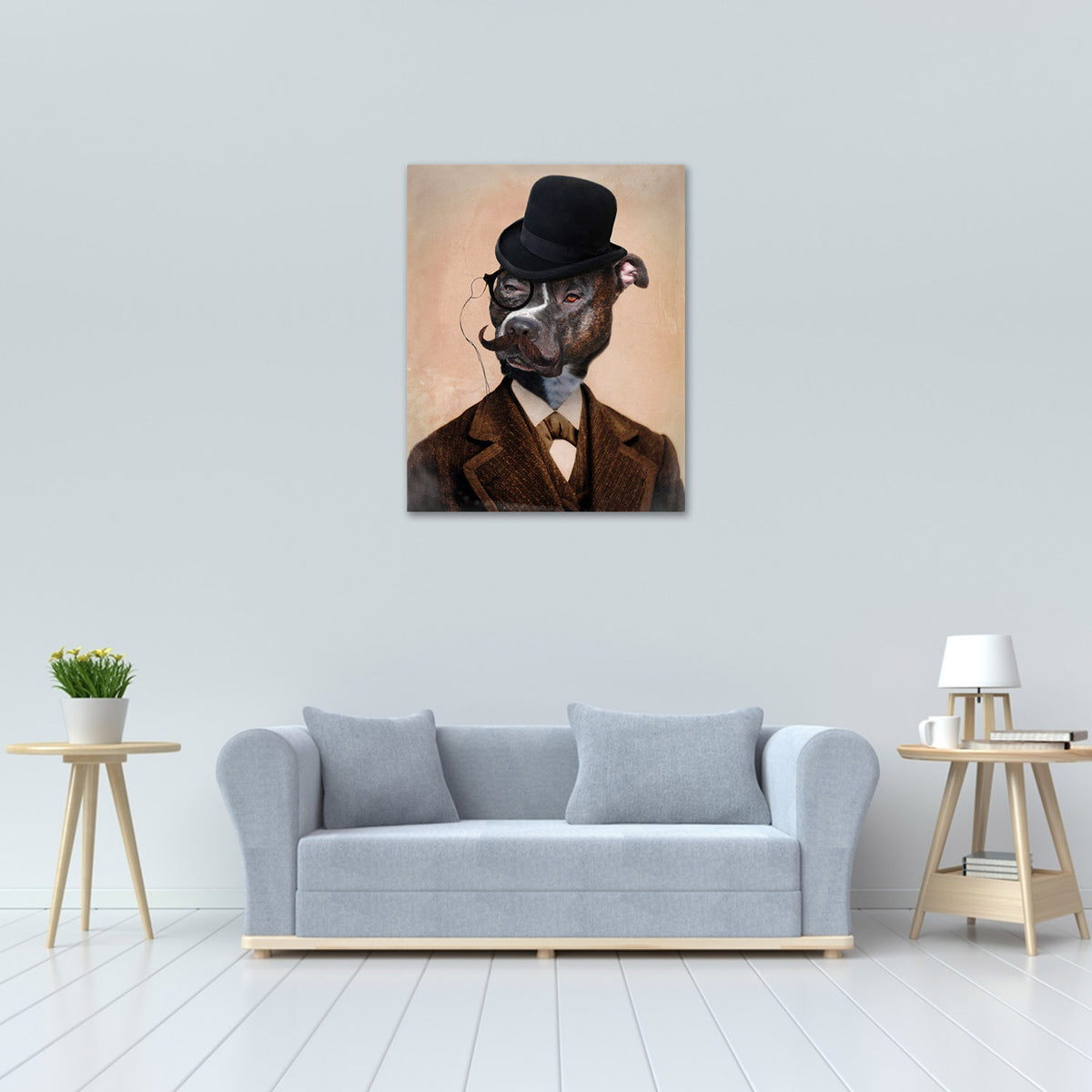 Dog in Suit and Hat image 1