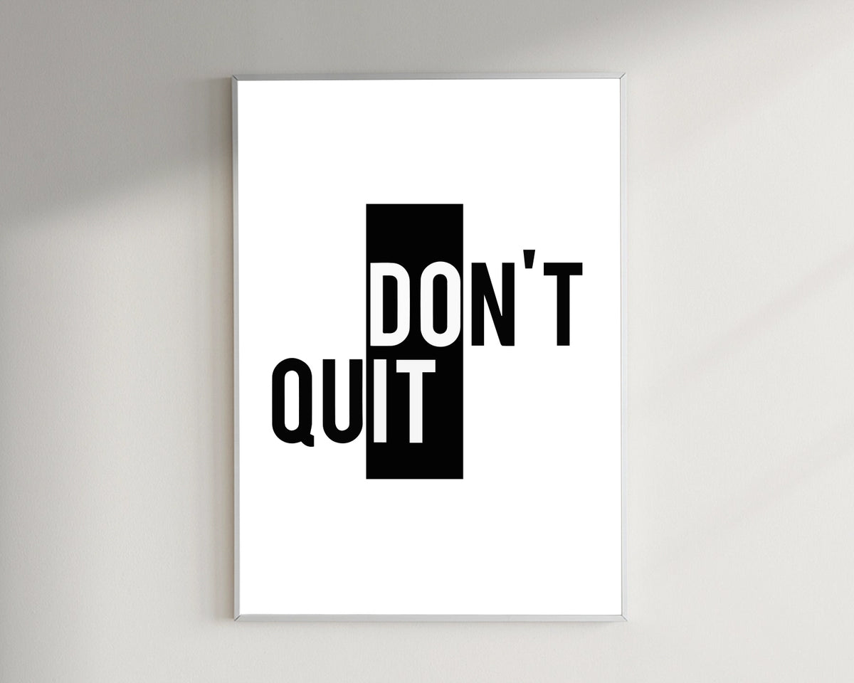 Dont Quit Canvas Wall Art image 2