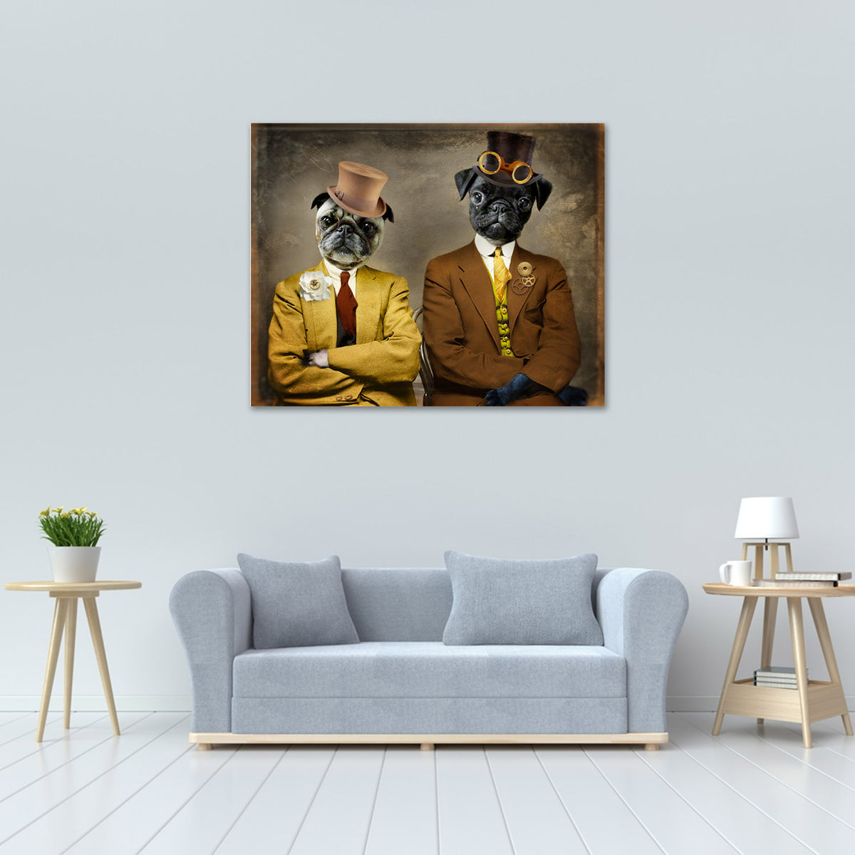 Pug in Suit and Hat image 1